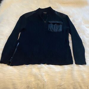 Karl Lagerfeld Black Knit Sweater